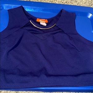 Navy blue crop top XL